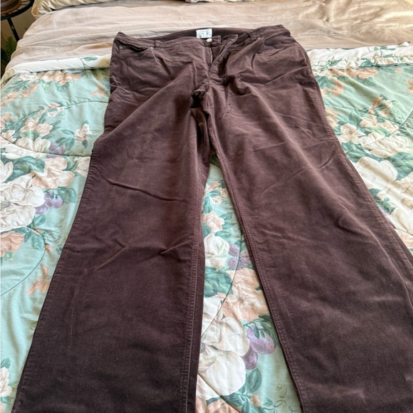 Charter Club Dark Brown Corduroy Pants, size 22 - Picture 1 of 6